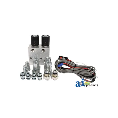 A & I Products Hyd. Multiplier, 2 Circuit w/ Command Control / Couplers, 12VDC 9.7" x12.8" x3.3" A-14789